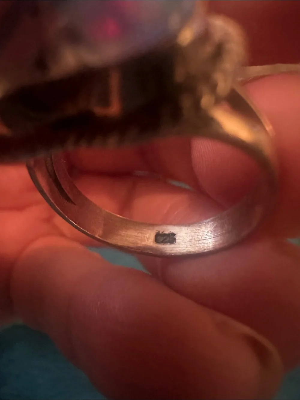 Sterling Silver Heart Rainbow Ring